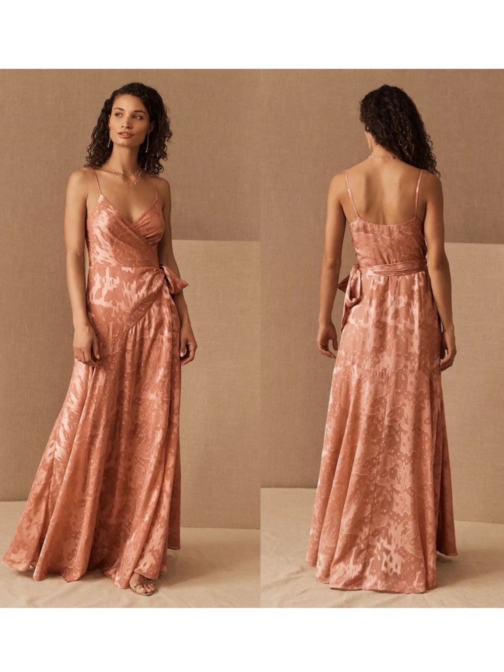 HUTCH BY ANTHROPOLOGIE Alden Wrap Dress in Sedona Sunset